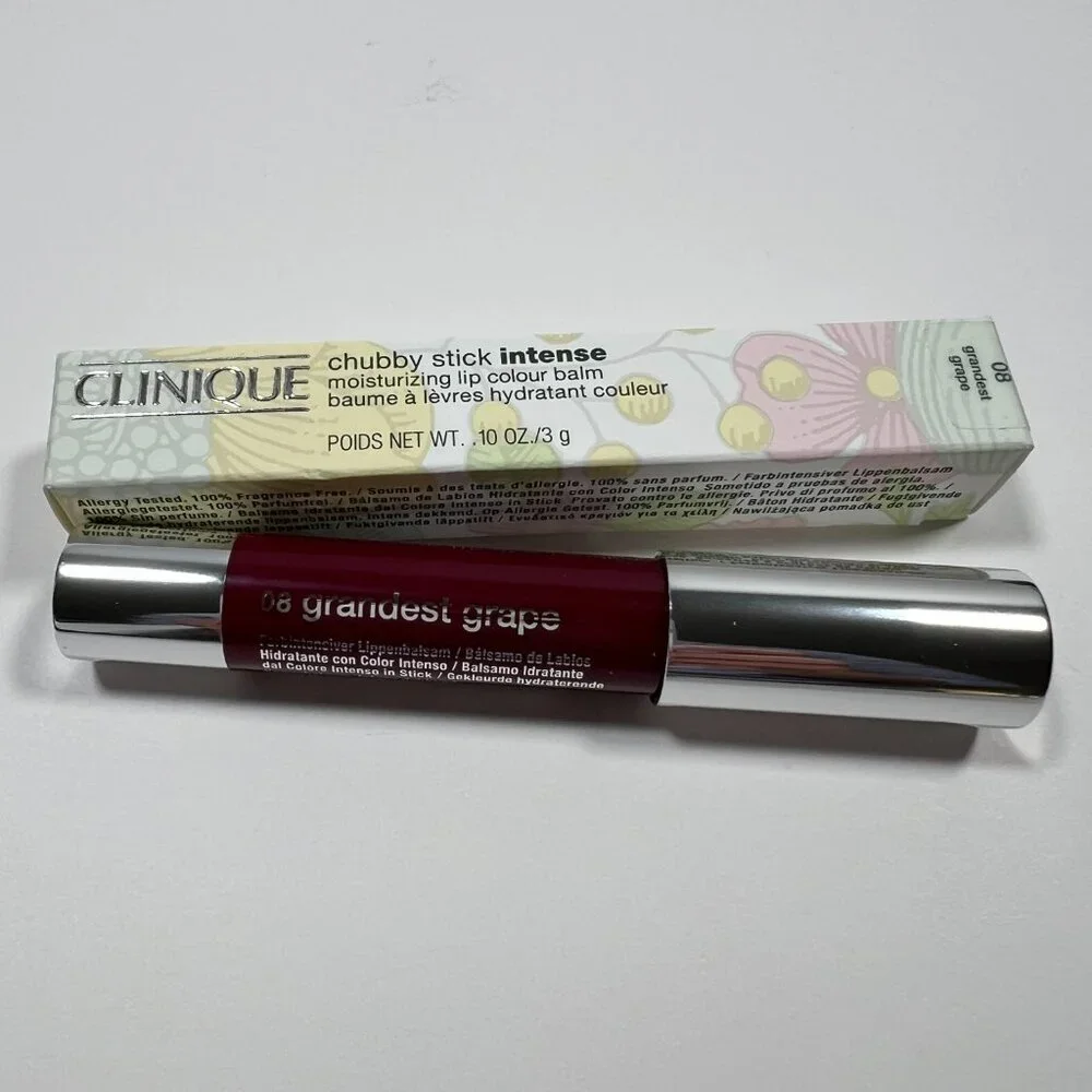 Clinique Chubby Stick Intense Lip Colour Balm Shade 08 Grandest Grape Full Size